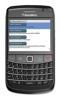 SR&ED BlackBerry App